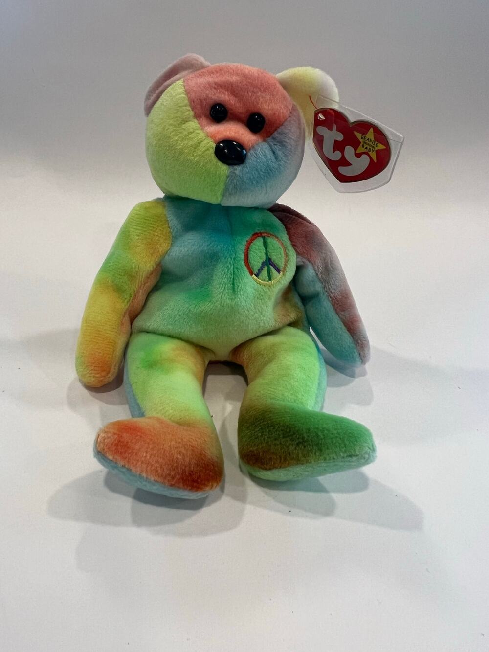 Ty Beanie Baby 1996 Peace Beanbag Plush Stuffed Toy Collectible